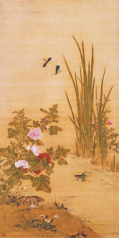 中国画《端阳景图》,作者余穉,故宫博物院藏。